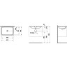 Раковина встраиваемая LAUFEN PRO S 64x45 8.1196.9.000.109.1